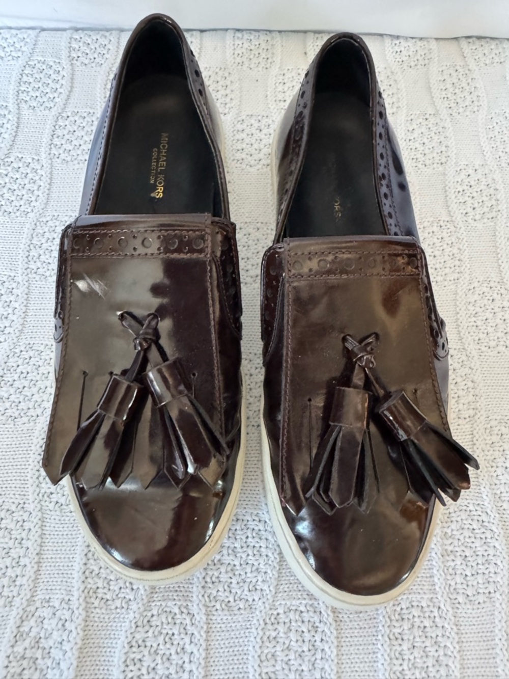 Michael Kors Collection ladies patent leather loafer